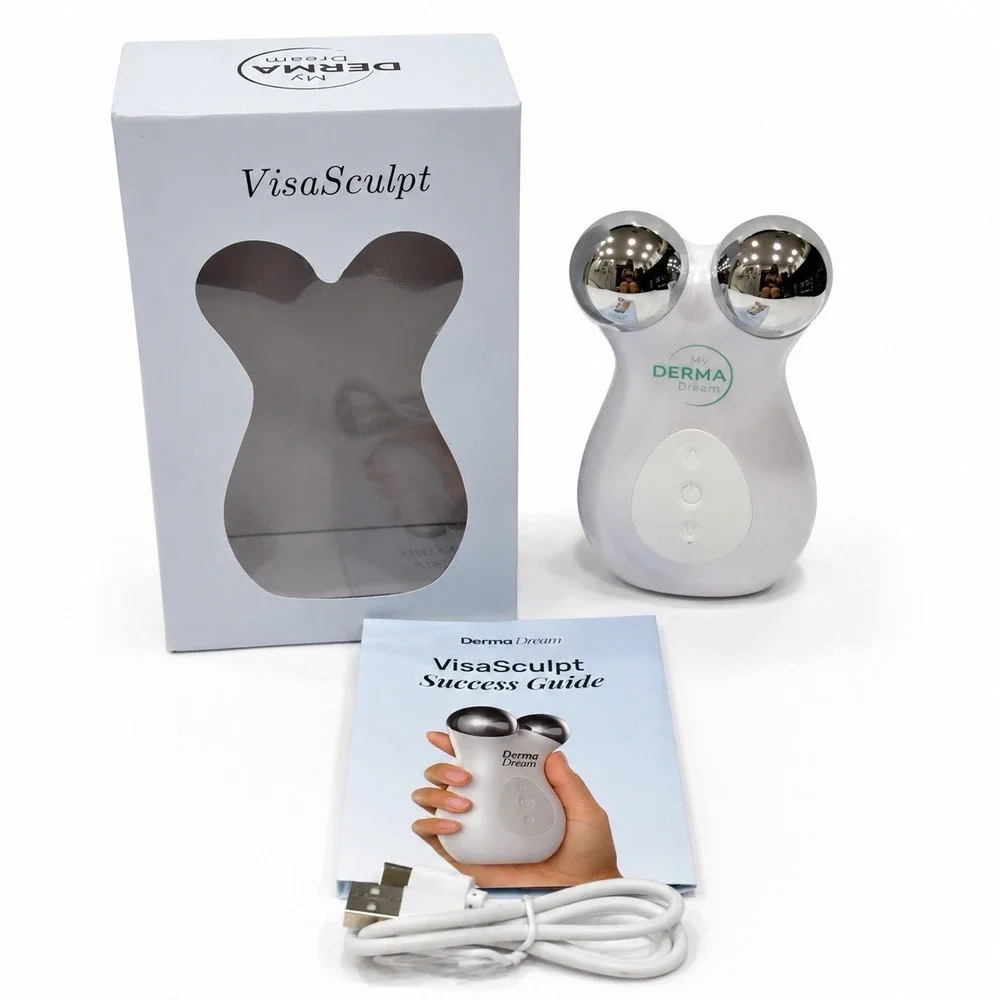My Derma Dream VisaSculpt Microcurrent Facial Massager Sculpting Device Kit